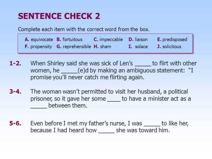 Chapter 23 sentence check 2 answers