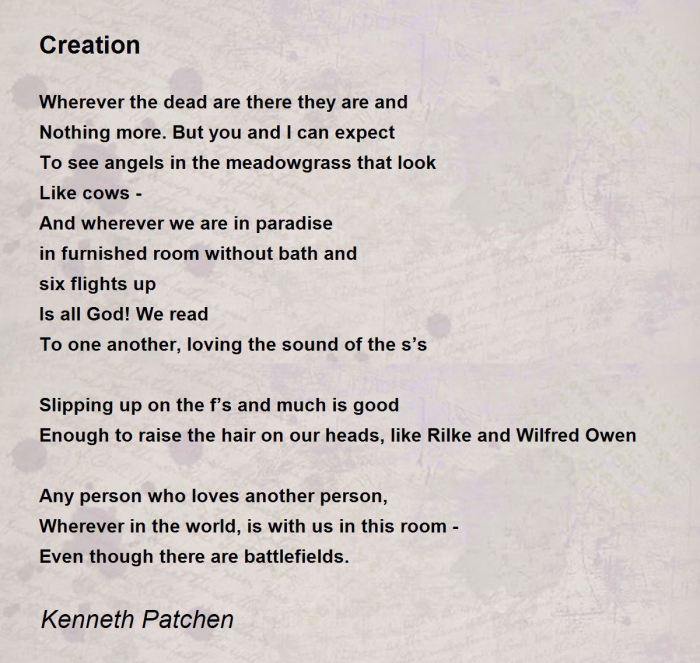 The creation poem by langston hughes