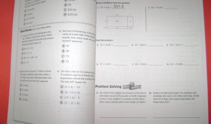 Lesson 39 homework 4.5 answer key