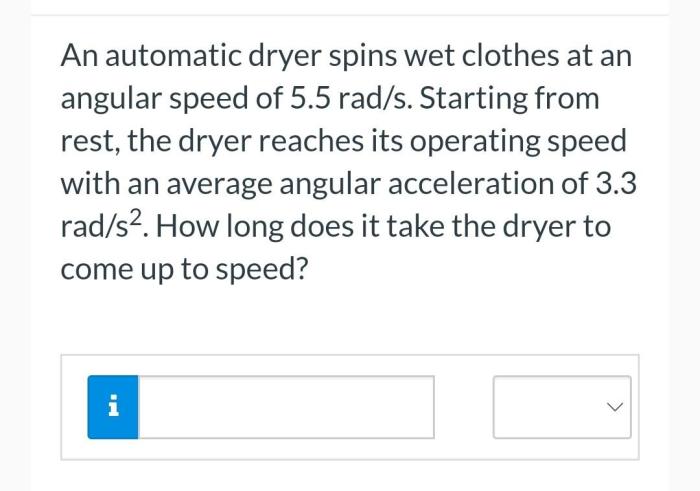 An automatic dryer spins wet clothes