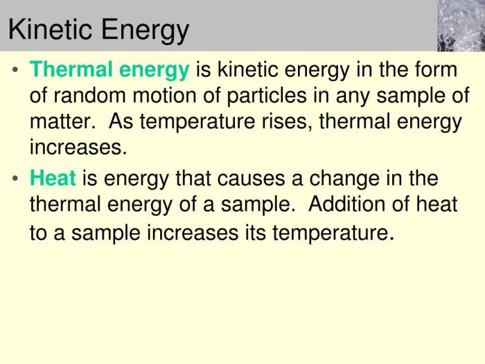 Energy kinetic thermochemistry temperature thermal chapter powerpoint heat transfer object matter do has ppt presentation