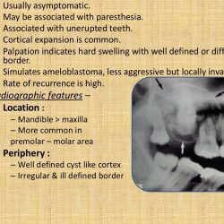 Radiopaque lesions of the mandible