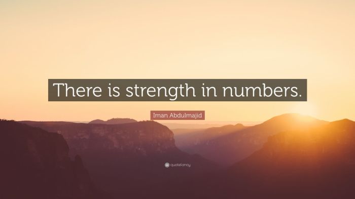 In counting there is strength cartoon meaning