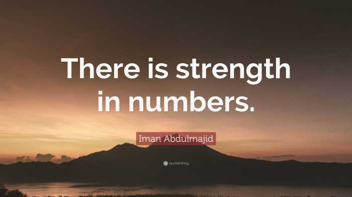 In counting there is strength cartoon meaning